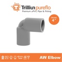 Fitting Pipa uPVC Trilliunpureflo AW Elbow 4" Inch