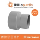 Fitting Pipa uPVC Trilliunpureflo D Increaser 4" x 3" Inch