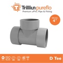 Fitting Pipa uPVC Trilliunpureflo D Tee 4" Inch