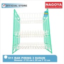 NAGOYA Rak Piring 3 Susun