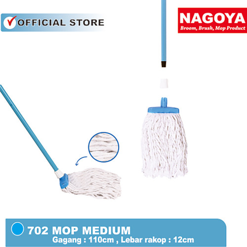 Pel,Mop,Pel Lantai,Pel Sedang,Pengepel,Pel Sumbu Nagoya Medium 12 cm