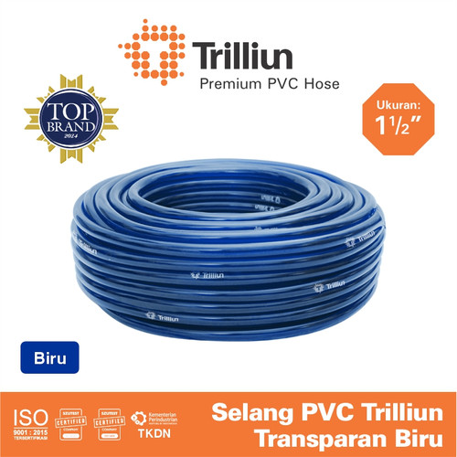 Selang Air PVC Trilliun Transparan 1 1/2" Inch - 50 Meter