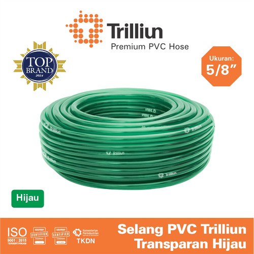 Selang PVC Trilliun Transparan 5/8" Inch - 50 Meter