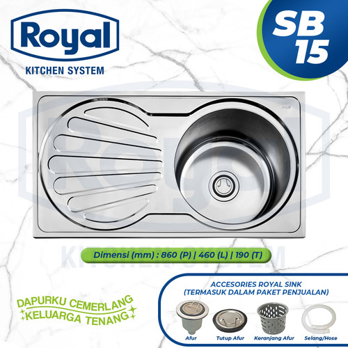 Royal Kitchen Sink SB 15 | Bak Cuci Piring