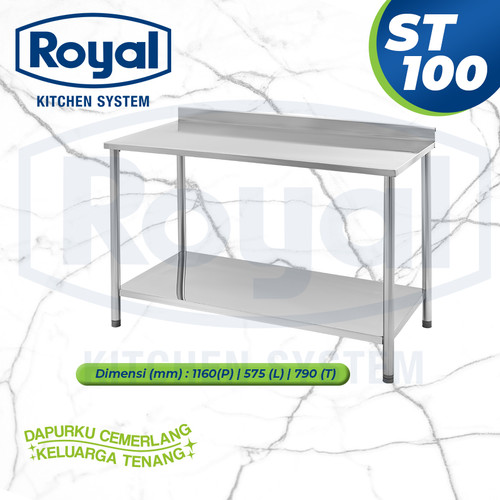 Royal Kitchen Table ST 100 | Meja Stainless | Work Table