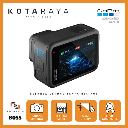 GoPro HERO 12 Black Action Cam - Action Camera - Garansi Resmi