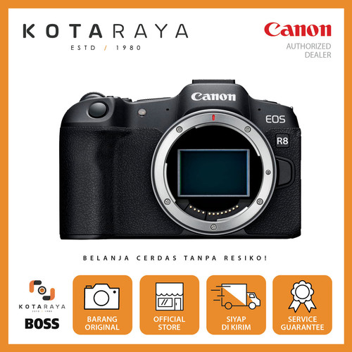 Canon EOS R8 Body Only Full Frame Mirrorless Camera - GARANSI RESMI