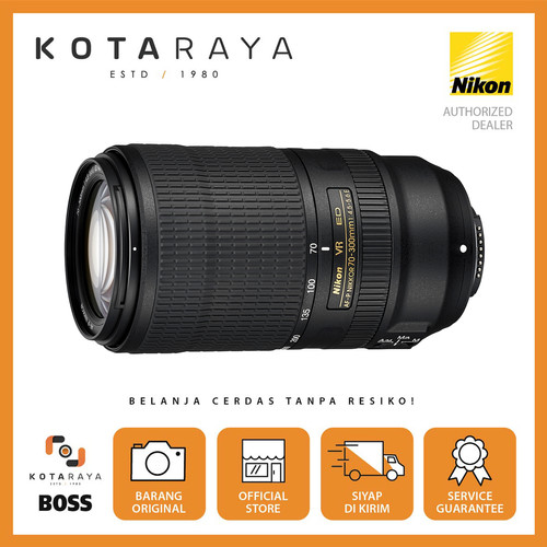 Nikon Lens AF-P NIKKOR 70-300mm f/4.5-5.6E ED VR GARANSI RESMI