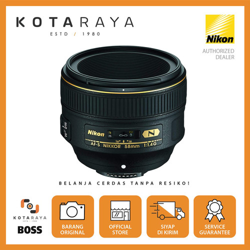 Nikon Lens AF-S Nikkor 58mm f/1.4G - GARANSI RESMI