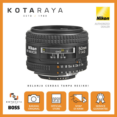 Nikon Lens AF 50mm F1.4D - GARANSI RESMI