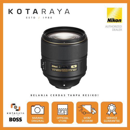 Nikon Lens AF-S 105mm F/1.4E ED NANO NIKKOR GARANSI RESMI