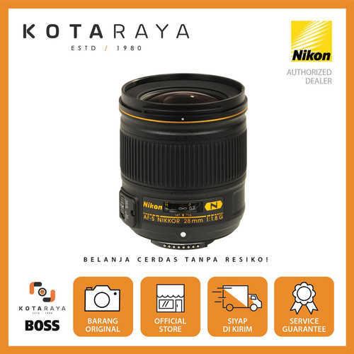 Nikon lens AF-S 28mm F/1.8 G NANO NIKKOR GARANSI RESMI