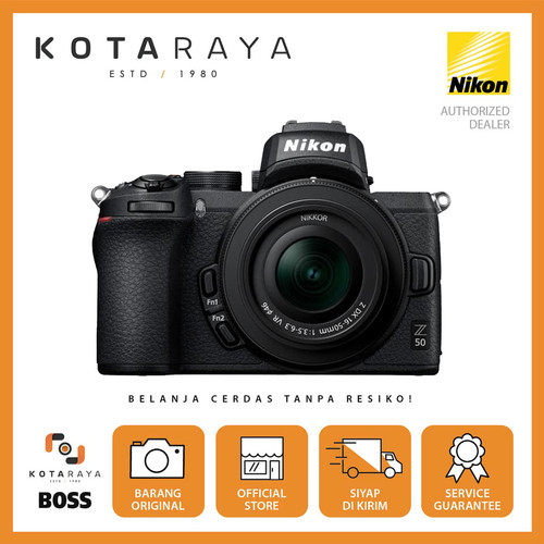 Nikon Z50 Mirrorless Kit Nikkor Z 16-50mm f/3.5-6.3 VR GARANSI RESMI