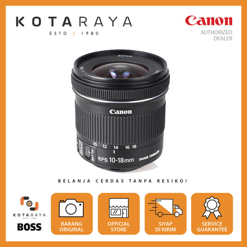 Canon Lens EF-S 10-18mm F/4.5-5.6 IS STM GARANSI RESMI