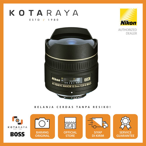 Nikon Lens AF Fisheye DX 10.5mm f/2.8G ED NIKKOR GARANSI RESMI