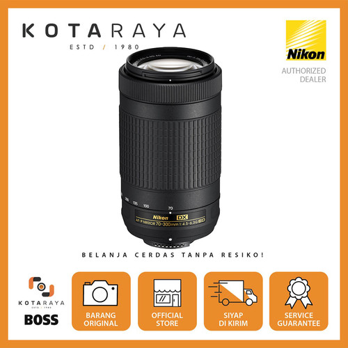 Nikon Lens AF-P DX ZOOM 70-300mm f/4.5-6.3G ED Non VR GARANSI RESMI