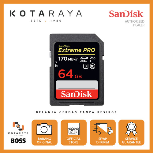 Sandisk Extreme Pro SDXC 64GB GARANSI RESMI