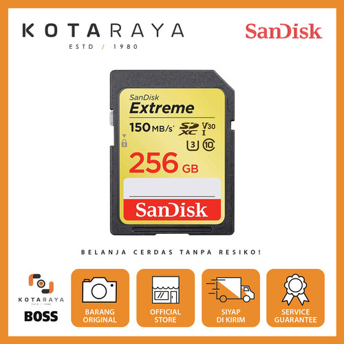 Sandisk Extreme SDXC 256GB (150MB/s) GARANSI RESMI