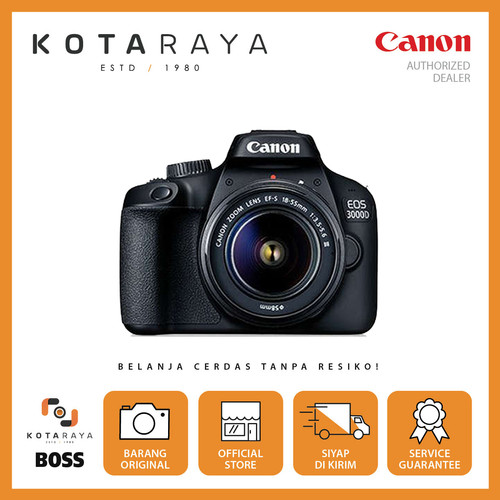 Canon EOS 3000D Kit 18-55mm DSLR CAMERA GARANSI RESMI