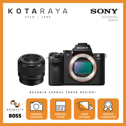 Sony Alpha A7 II / A7 Mark II / a7ii Body + SEL50F18F GARANSI RESMI