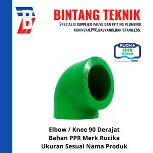 Elbow / Knee PPR 3/4" inch (25 mm) Rucika 90 Derajat