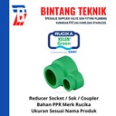 Redcuer Vlok Sok PPR 1 1/4" x 1/2" (40 x 20 mm) Rucika