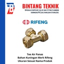 Tee Air Panas 3/4" (1620) Kuningan Rifeng