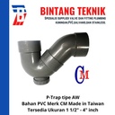 P-Trap 2" inch PVC AW Merk CM Taiwan