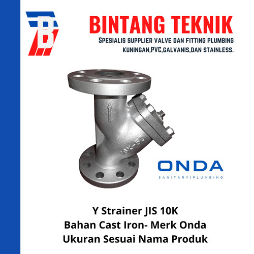 Y Strainer 2" inch Cast Iron JIS 10K Merk Onda