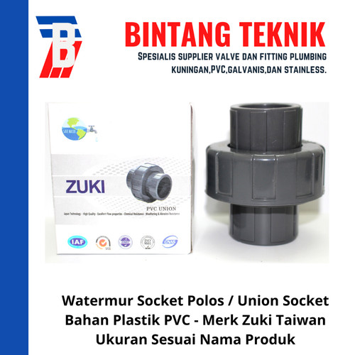 Watermur 1/2" inch PVC AW Merk Zuki Taiwan