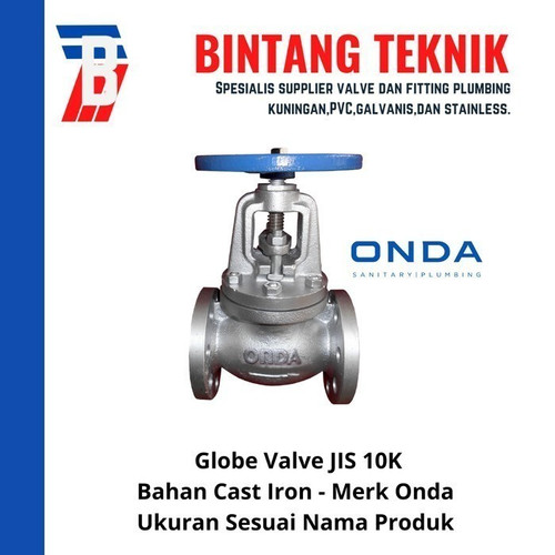 Globe Valve 10" inch Cast Iron Onda JIS 10K