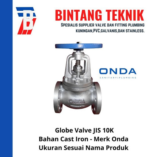 Globe Valve 5" inch Cast Iron Onda JIS 10K