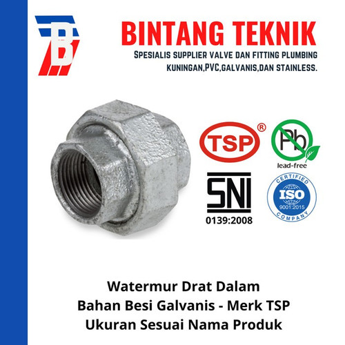 Watermur 1" inch Besi Galvanis TSP