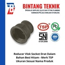 Reducer Vlok Sok 1 1/2" x 1" Besi Hitam TSP