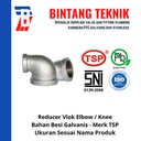 Reducer Elbow / Knee 3/4" x 1/2" Besi Galvanis TSP