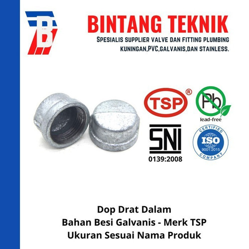 Dop 1 1/2" inch Besi Galvanis TSP