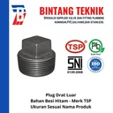 Plug 1 1/2" inch Besi Hitam TSP