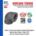 Elbow / Knee 1 1/2" inch Besi Hitam TSP 90 Derajat