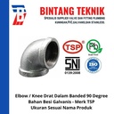 Elbow / Knee 2" inch Besi Galvanis TSP 90 Derajat