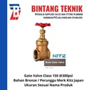 Gate Valve 3" inch Bronze Kitz Class #150