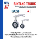 Butterfly Valve Kitz 4" inch Aluminimum Lever Handle