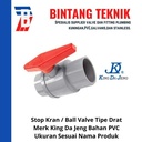 Ball Valve / Stop Kran 3" inch PVC Drat KDJ