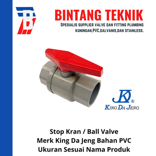 Ball Valve / Stop Kran 1" inch PVC KDJ