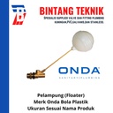 Pelampung Onda 3/4" Bola Plastik