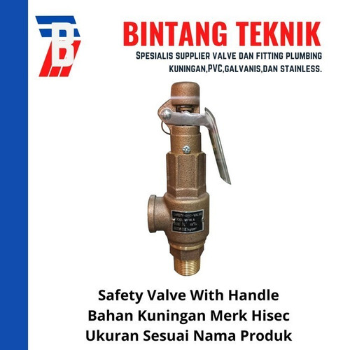 Safety Valve Hisec 2" inch Handle Kuningan