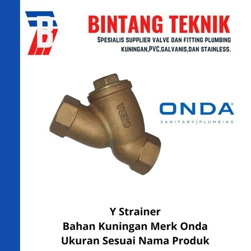 Y Strainer 4" inch Kuningan Onda