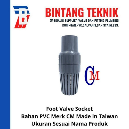 Foot Valve PVC 3" inch CM Socket