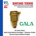 Air Vent Valve 1" inch Kuningan merk Gala