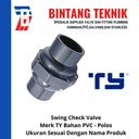 Swing Check Valve / Kleb Tabok PVC 2" inch Merk TY