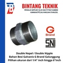 Double Nepel 5" inch Besi Galvanis G Brand Galunggung